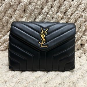New Black and Gold Y Lou Bag